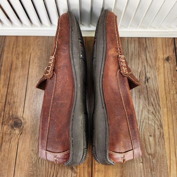 Johnston & Murphy Fowler Penny Loafer Mens Sz 9.5M Brown Leather Sheepskin Shoes main image 8